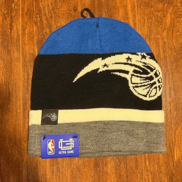 Orlando Magic NBA Ultra Game Beanie Hat NWT Basketball Sports Blue Gray White - Picture 1 of 5